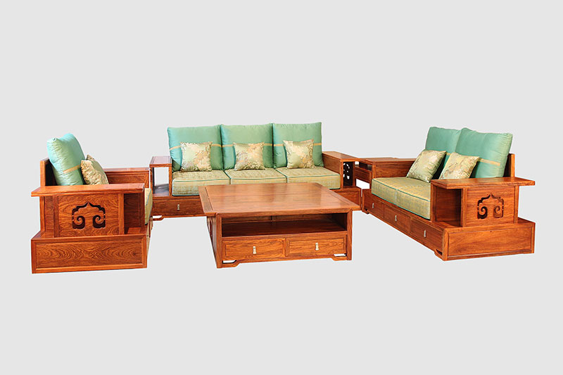衡东中式实木沙发简直太美了